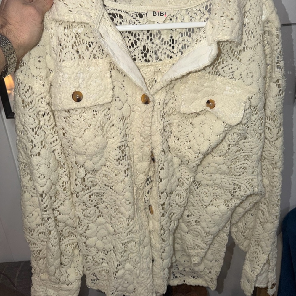 BiBi Ivory Lace Blouse